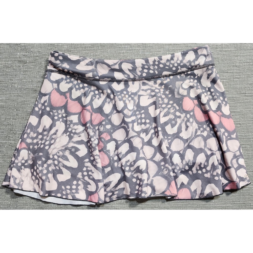 Sofibella Womens Athletic Skort Grey Pink Abstract Tennis Golf‎ Skirt Size M